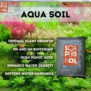 ดินปลูกไม้น้ำ คุณภาพจากสิงคโปร์ น้ำใส โตเร็ว Aqua Soil แบ่งขาย (Aquaplant Culture Scapers Soil)