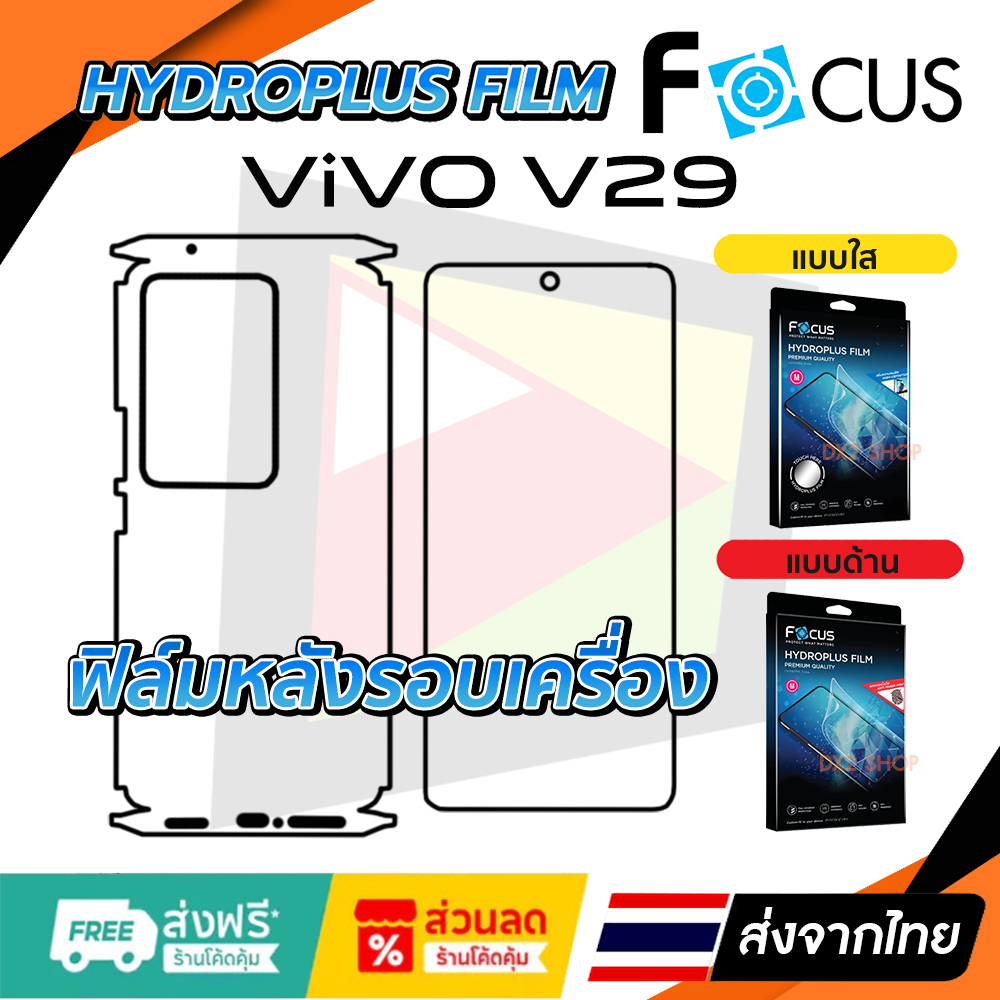 ฟิล์มรอบเครื่อง iQOO 15 แบบไฮโดรเจล มีสองยี่ห้อให้เลือก Focus และ Hi-Shield