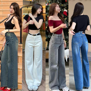 Queen Jeans 1090.- กางเกงยีนส์เอวสูง ทรงสวยเนื้อผ้ายีนส์พรีเมียม ใส่สบาย ใช้งานได้คงทน