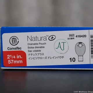 ถุงอุจจาระ Convatec Natura+ ขุ่น มีตัวกรองกลิ่น ระบายแก๊ส (ราคาต่อ 1 ชิ้น)(Price per 1 piece)