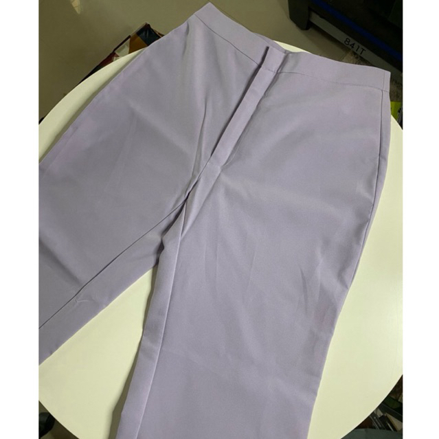 ส่งต่อ กางเกงทำงานผู้หญิง สีม่วงพาสเทล pur studio