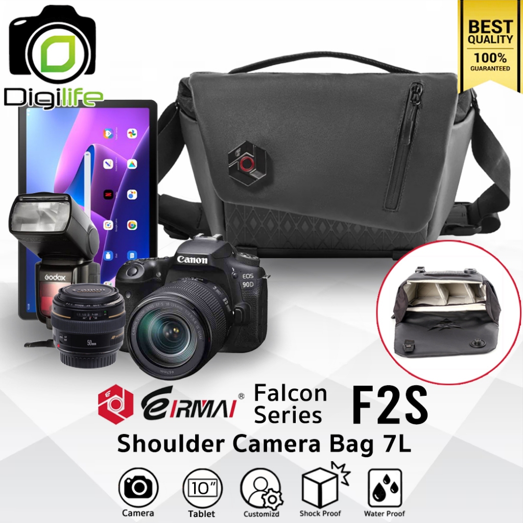 Eirmai Bag F2S - Falcon Shoulder Camera Bag 7L For Camera, Tablet & Accessories กระเป๋ากล้อง กันน้ำ - Digilife Thailand