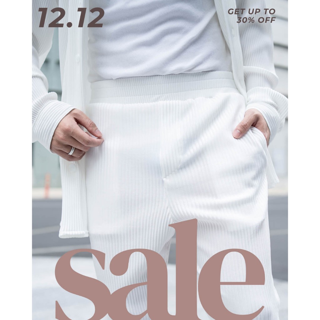 Khunkris.Styler - Pleated pants - white กางเกงขายาว พลีท คาร์โก้ สีขาว