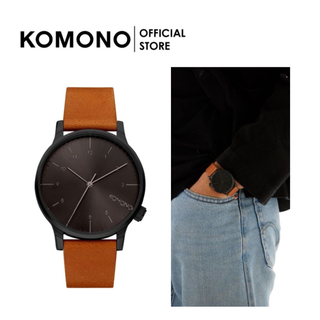 นาฬิกาผู้ชาย KOMONO Watch Winston Regal Cognac สายหนัง ทนทาน ใส่ได้ทุกโอกาส