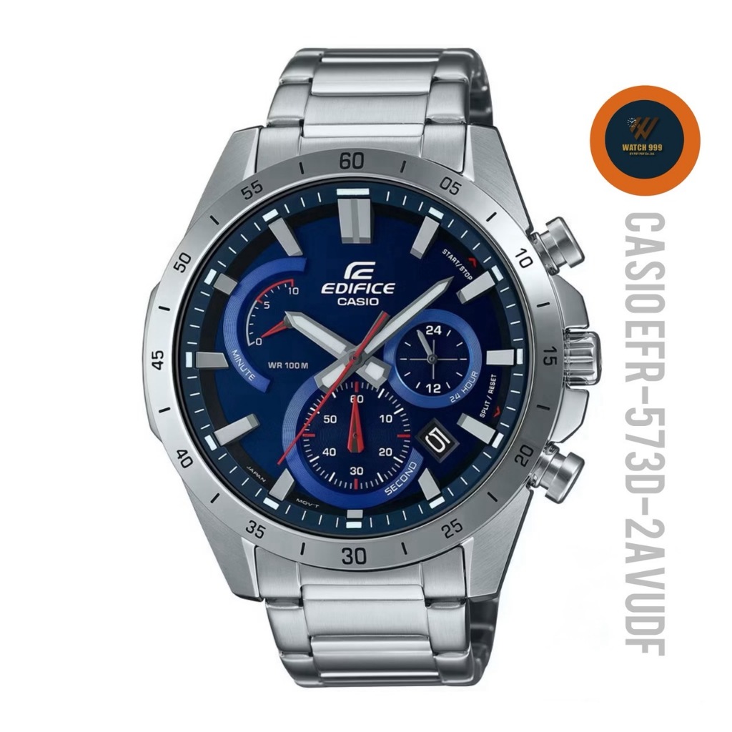 นาฬิกา Casio Edifice แท้ รุ่น EFR-573D-2AVUDF Chronograph กันน้ำลึก100m ของแท้ 100% รับประกันศูนย์cm