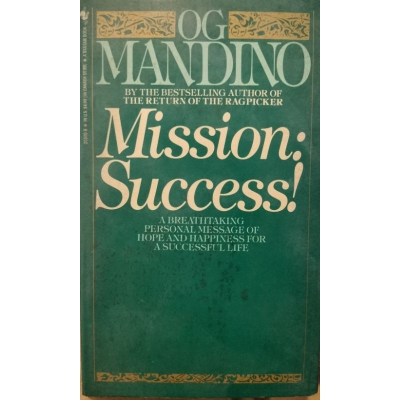 Mission Success! Og Mandino หนังสือภาษาอังกฤษ