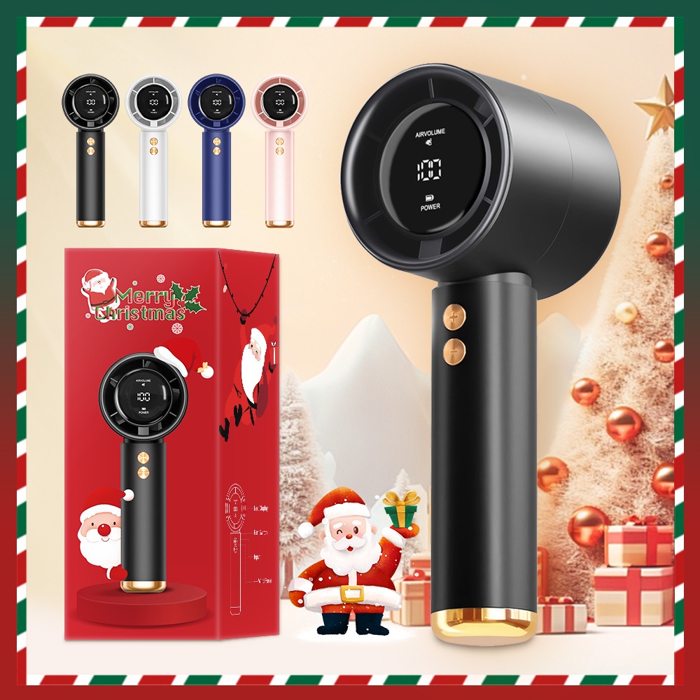 SANSONIC พัดลมมือถือ พัดลมพกพา พัดลมเล็ก 5000mAh ปรับได้ 100 ระดับ ชาร์จ USB ความเร็วสูง จอ LED เสียงเงียบ พัดลมไอเย็น