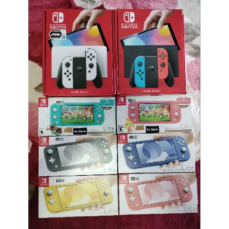 Nintendo Switch ( มือ2 ) Switch Oled ,Switch V2 กล่องแดง , Switch Lite , Nintendo อุปกรณ์ครบยกกล่อง มีของแถมทุกเครื่อง