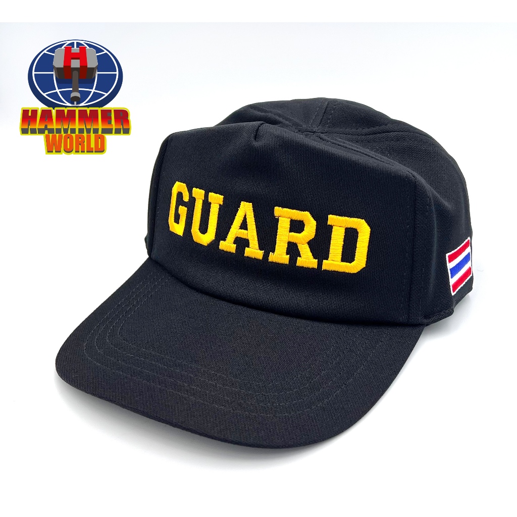 หมวก GUARD การ์ด หมวกแก๊ปหน้ากำบัง สีดำ รูปที่ 6