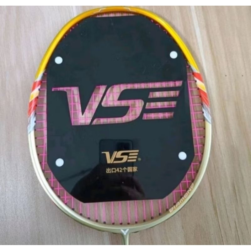 🛒(พร้อมส่ง) แผ่นสกรีนสำหรับไม้แบด VSE ผลิตจากแผ่นพลาสติกดำเงาอย่างดี (หนาและทน)👍