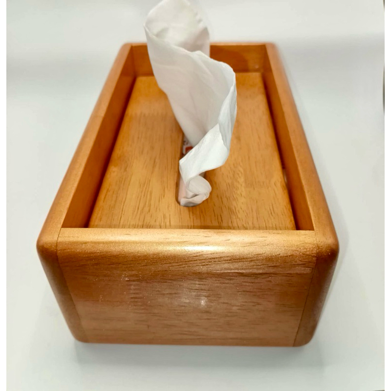 กล่องใส่ทิชชู่ Tissue box ผลิตจากไม้แท้ มินิมอล - รูปที่ 5