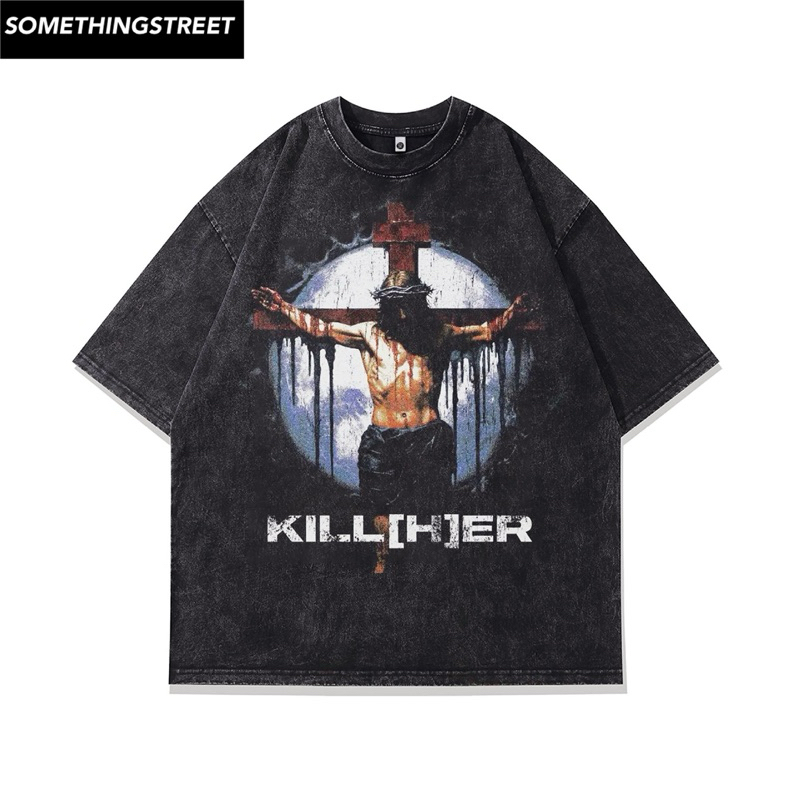 เสื้อยืดผู้ชายโอเวอร์ไซส์ kill