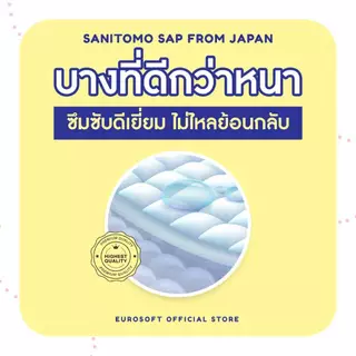 Eurosoft Premium 2 แพ็ค (Size M/L/XL/2XL/3XL/4XL/5XL) กางเกงผ้าอ้อม ผ้าอ้อมเด็กสำเร็จรูป บางพิเศษ