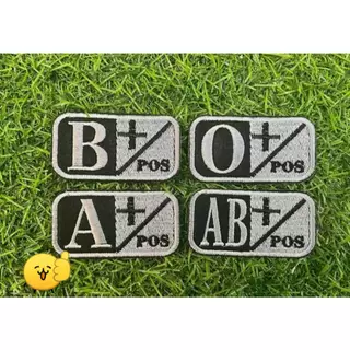 อาร์มกรุ๊ปเลือดสำหรับติดหน้าหมวก 4*7 รับประกันจากผู้ผลิต