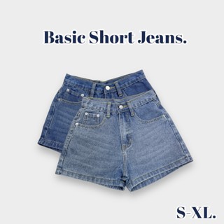 [พร้อมส่ง ไซส์ S-XL] Fernfur Apparel. กางเกงยีนส์ขาสั้น ทรงต…