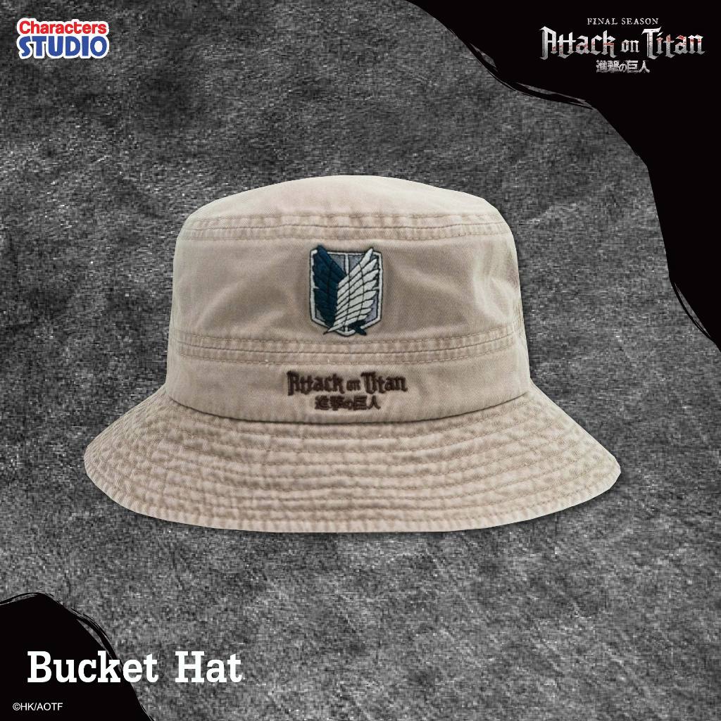 Attack on Titan Bucket hat - หมวกบักเก็ต ”ผ่าพิทพไททัน“ ลิขสิทธิ์แท้ Characters Studio