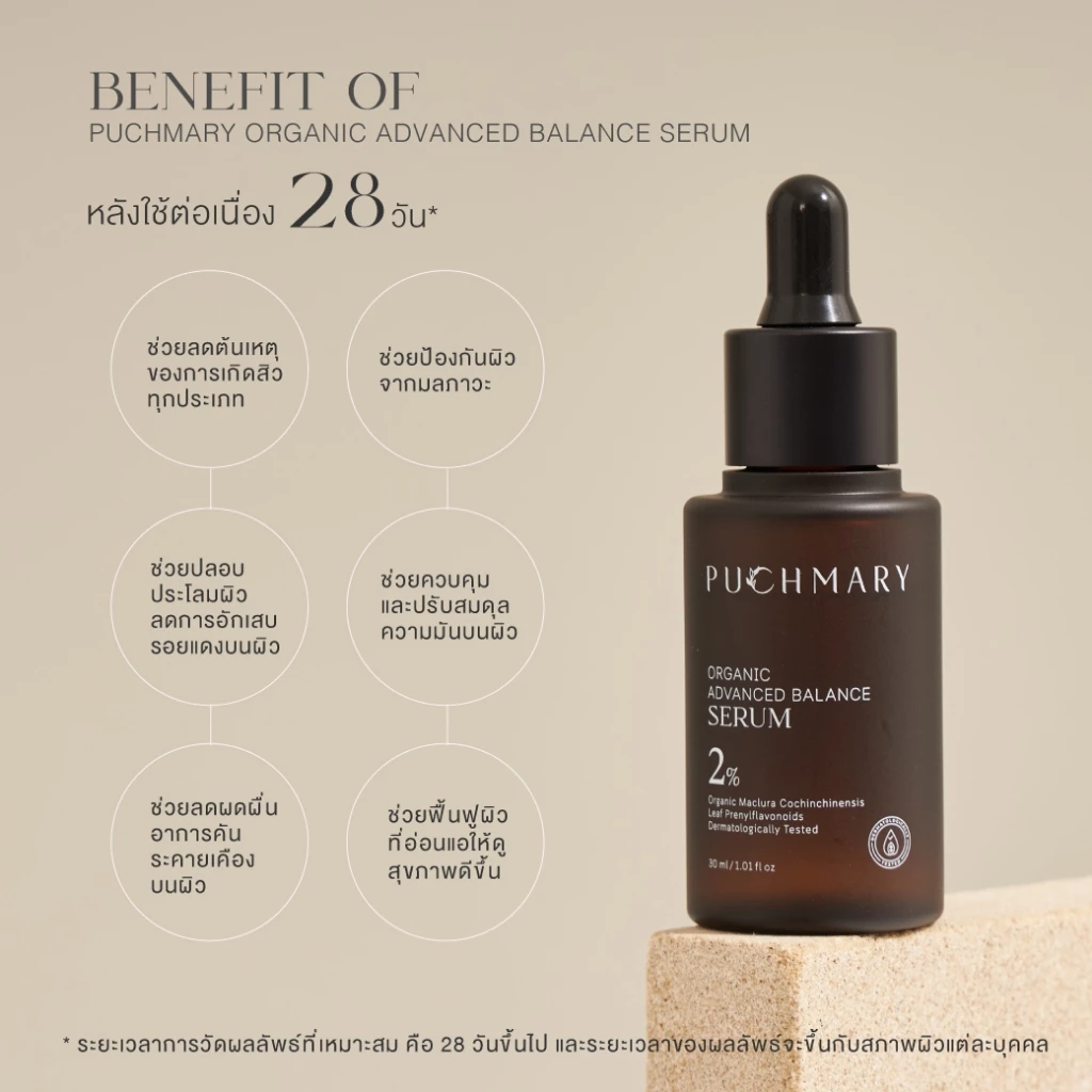 PUCHMARY HEALTHY SKIN SET [Serum + Sunscreen] (เซรั่มปรับสมดุลผิว + กันแดดบำรุงและมีสกินแคร์ในตัว) thumbnail 4