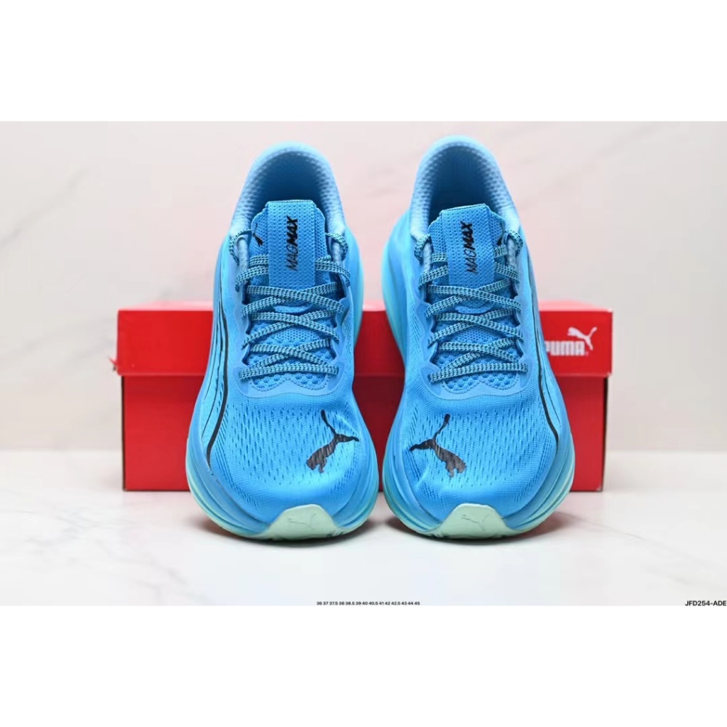 PUMA สีน้ำเงิน และดำ รองเท้าผ้าใบสำหรับผู้ชาย และผู้หญิง（ของแท้ 100%）รูปแบบ รองเท้า