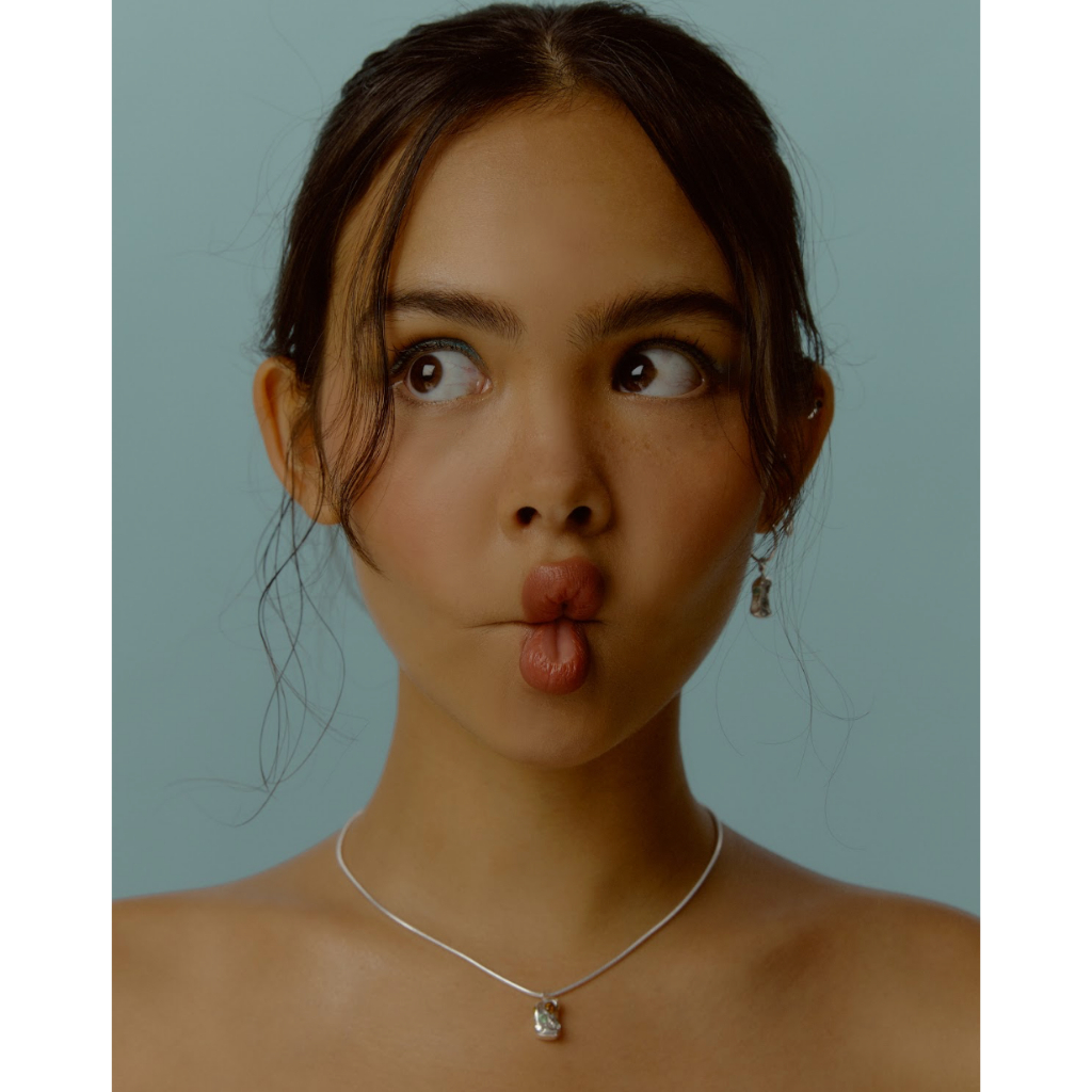 Sarr.rai, MINE UN NECKLACE Silver925, fresh water pearl, glass mable สร้อย สร้อยคอ สร้อยเงินแท้ เงินแท้