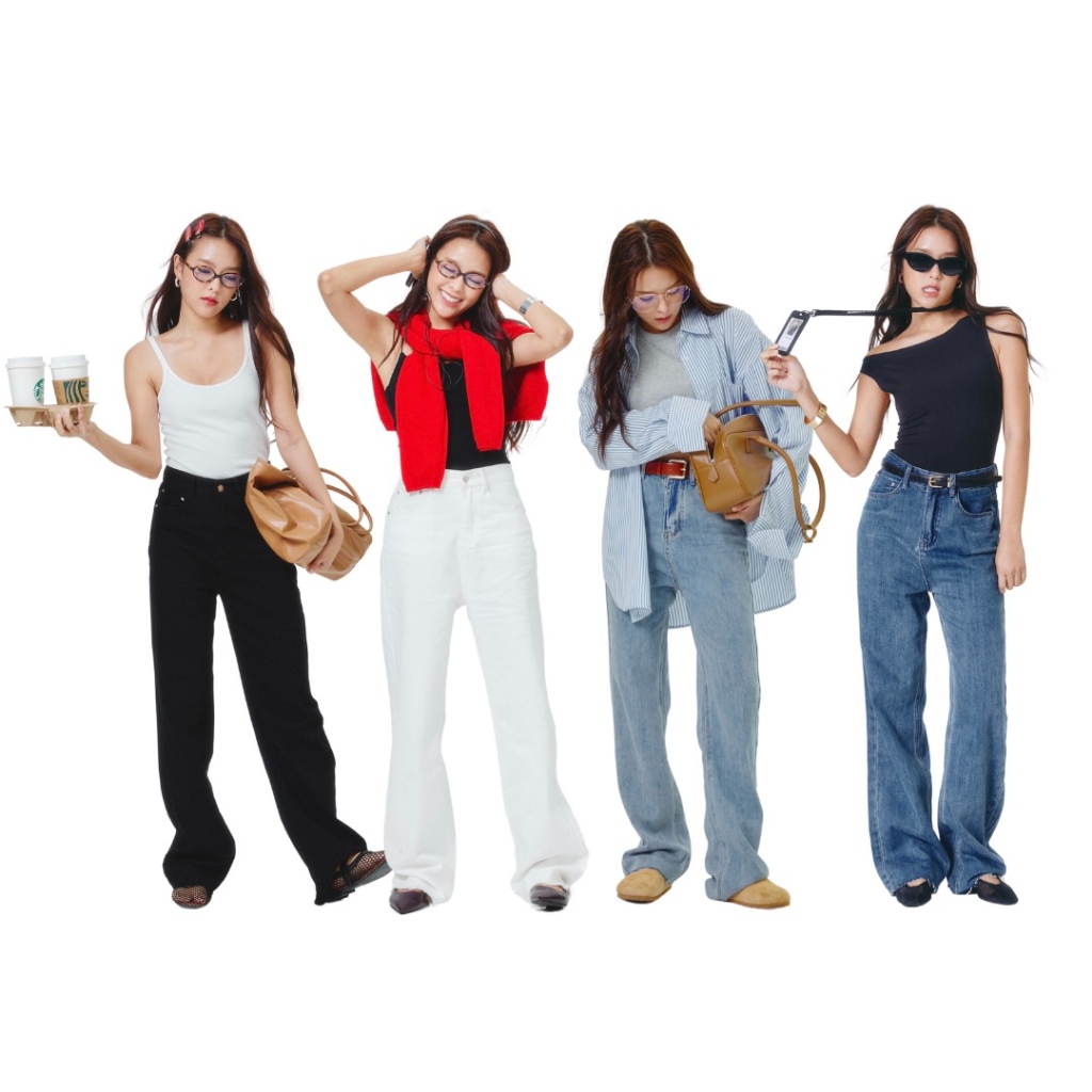 SOUFFLÉ JEANS ยีนส์ทรงกระบอก