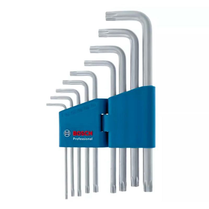 BOSCH บ๊อช ชุดกุญแจขันทอร์ค ประแจหกเหลี่ยม Torx T10-T50 9 รูปที่ 3