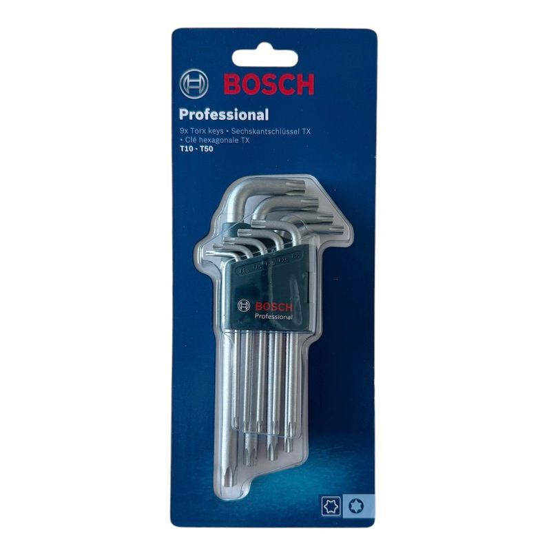 BOSCH บ๊อช ชุดกุญแจขันทอร์ค ประแจหกเหลี่ยม Torx T10-T50 9 รูปที่ 7