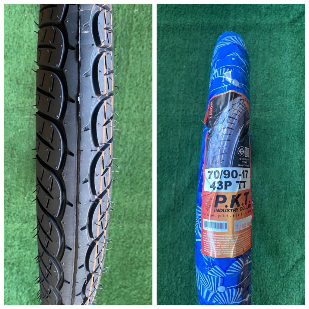 ยางนอก70/90-17  #นอก80/90-17  MO571 ยี่ห้อpkt  #70/90-17   #นอก70/90-17  #80/90-17