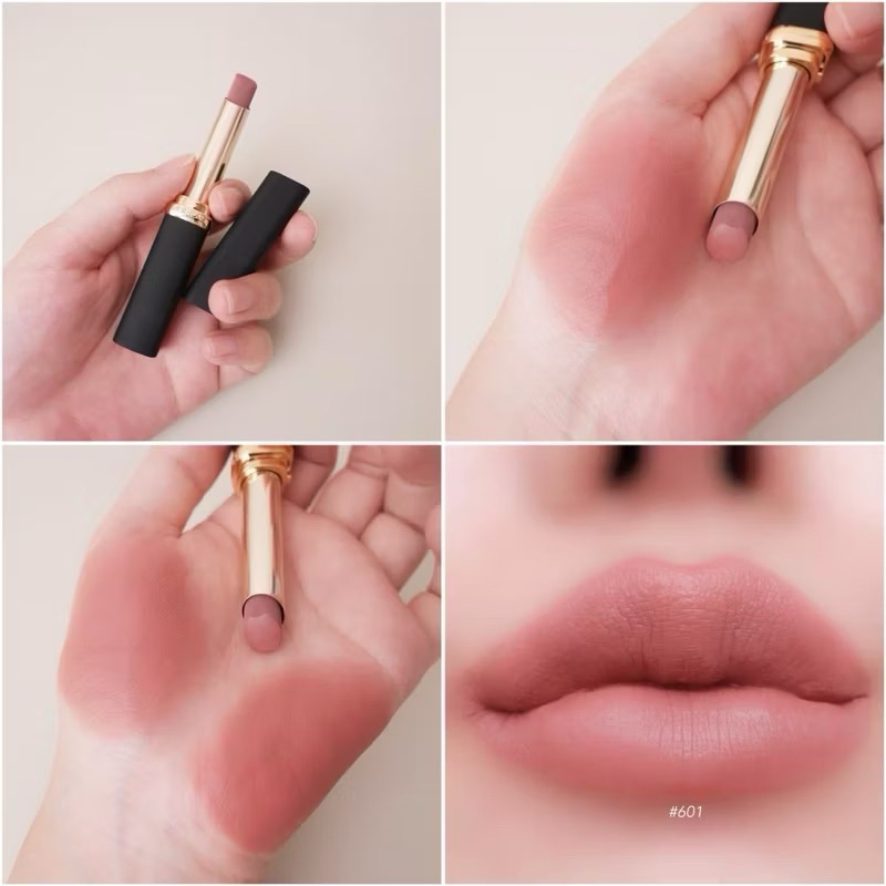 ลิปที่ใช้แล้วปากหน้าสว่างLoreal Color Riche Intense Volume matte ตัวดัง แนะนำสีนู๊ดชมพู 601 สวยแบบตะโกน ใช้งานได้ทุกวัน