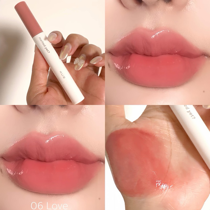 4U2 MELTED YET - ลิปเนื้อเม้ลท์ Glossy ลิป BUS สเตน ลิปบาล์มละลาย