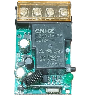 รีโมตคอนโทรล สวิตช์ RF 433MHz ไร้สาย DC 12V 24V 72V 40A สําหรับ หลอดไฟ ปั๊มน้ำ remote