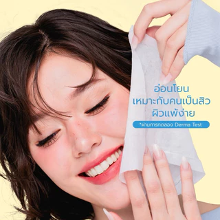 เซ็ต 2 แพ็ค GailyGirl Micellar Cleansing Wipes แผ่นเช็ดเครื่องสำอางค์สำหรับคนเป็นสิวผิวแพ้ง่าย