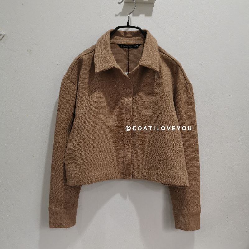 Ixora​ x​ t​ Brown​ Crop​ Jacket​