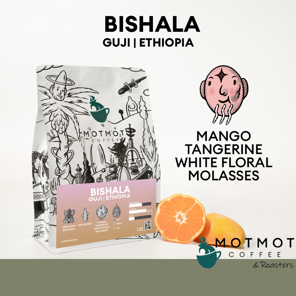 Ethiopia Bishala Guji (Red Honey) | เมล็ดกาแฟคั่ว MOTMOT COFFEE
