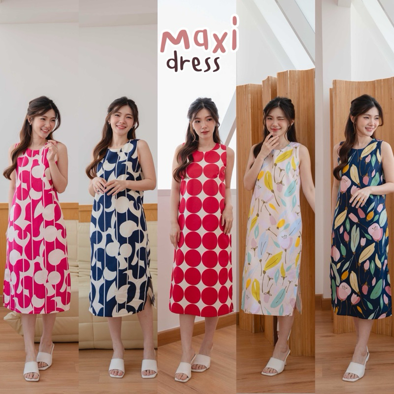 Maxi dress setใหม่ 6 ลาย