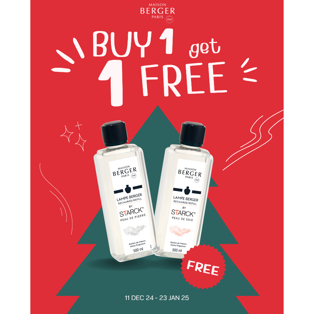 Maison berger Paris, Peau de Pierre Lamp Refill 500ml (พอ เดอ ปิแอร์), ดับกลิ่นในบ้าน,น้ำหอมฝรั่งเศส