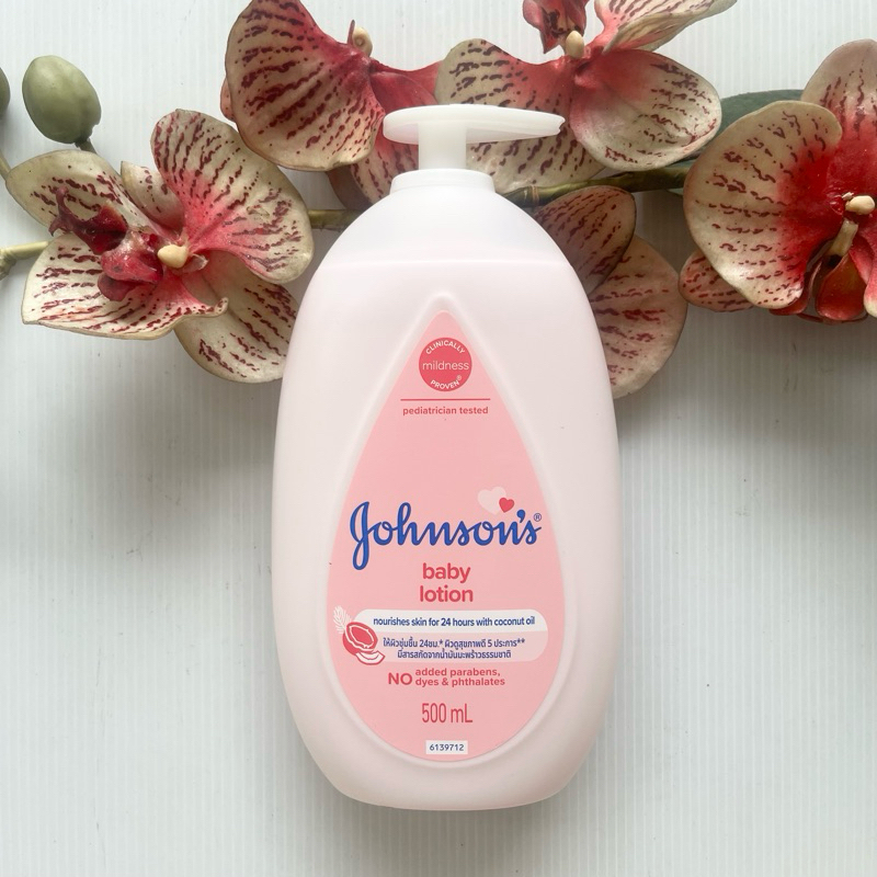 500 ml. วันผลิต 06/25 Johnson’s Baby Lotion จอห์นสัน เบบี้โลชั่น สูตรดั้งเดิม สีชมพู