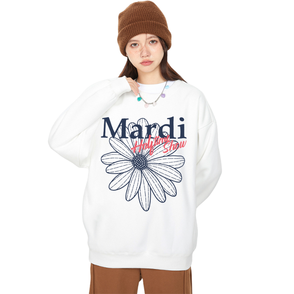 เสื้อ Mardi Mercredi Sweat เสื้อแขนยาว Mardi ทรงเกาหลี