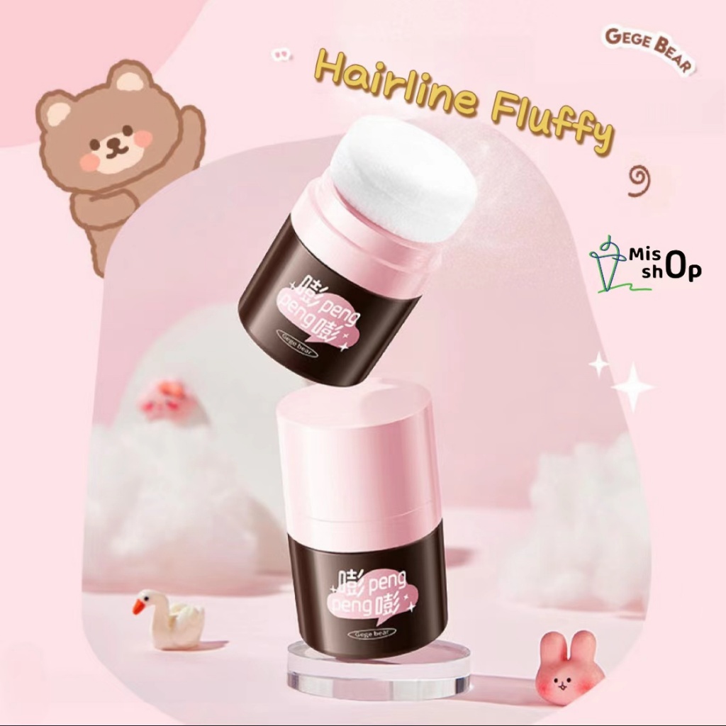 Hairline Fluffy แป้งโรยผม แป้งพัฟผมฟู ผงแป้งเพิ่มวอลลุ่ม Setting Powder for hair แบบพกพาไม่มีสี