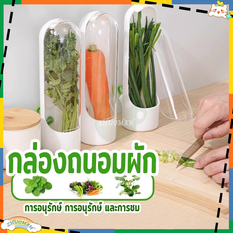 ถ้วยเก็บผักสดภาชนะเก็บหน่อไม้ฝรั่งวานิลลาผักชีถ้วยเก็บความสดกล่องเก็บของสดวานิลลาอุปกรณ์เก็บรักษาความสด