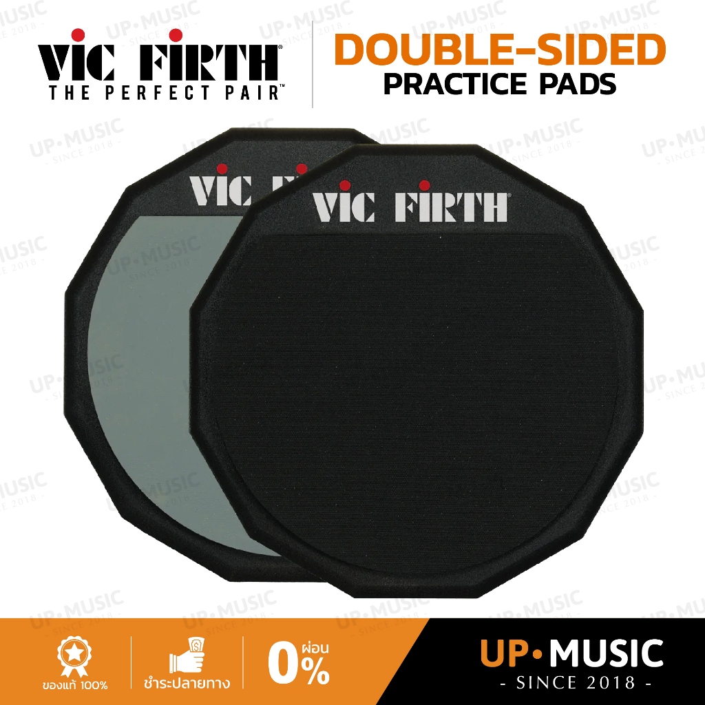 แป้นซ้อมตีกลอง Vic Firth Double-Sided