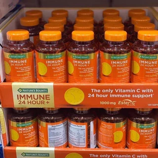 วิตามินซี Nature's Bounty Immune 24 Hour+ With 1,000mg Ester-C นำเข้าจากอเมริกาแท้100%