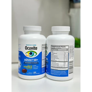 Bausch+Lome Ocuvite Adult 50+ วิตามินบำรุงสายตา สำหรับผู้ใหญ่วัย 50+ (150 เม็ด **แบบขวด)