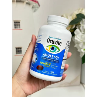 Bausch+Lome Ocuvite Adult 50+ วิตามินบำรุงสายตา สำหรับผู้ใหญ่วัย 50+ (150 เม็ด **แบบขวด)