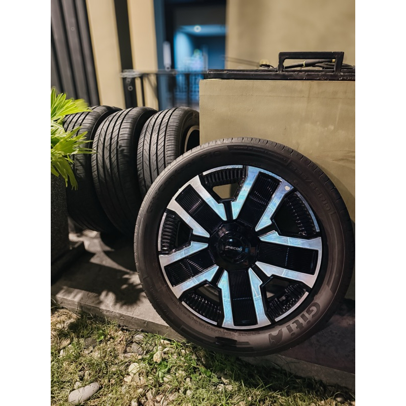 ล้อ+แม็ก (ทั้ง4ล้อ)5รู/108 ใหม่ๆถอดจาก jaecoo6 วิ่งได้ 900โล ใส่volvo และfordได้ สภาพ 100% คุ้มมากค่