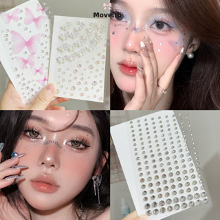 ในไทย-พร้อมส่ง✨สติกเกอร์เพชร DIY รูปผีเสื้อดอกไม้3D คริสตัลอ…