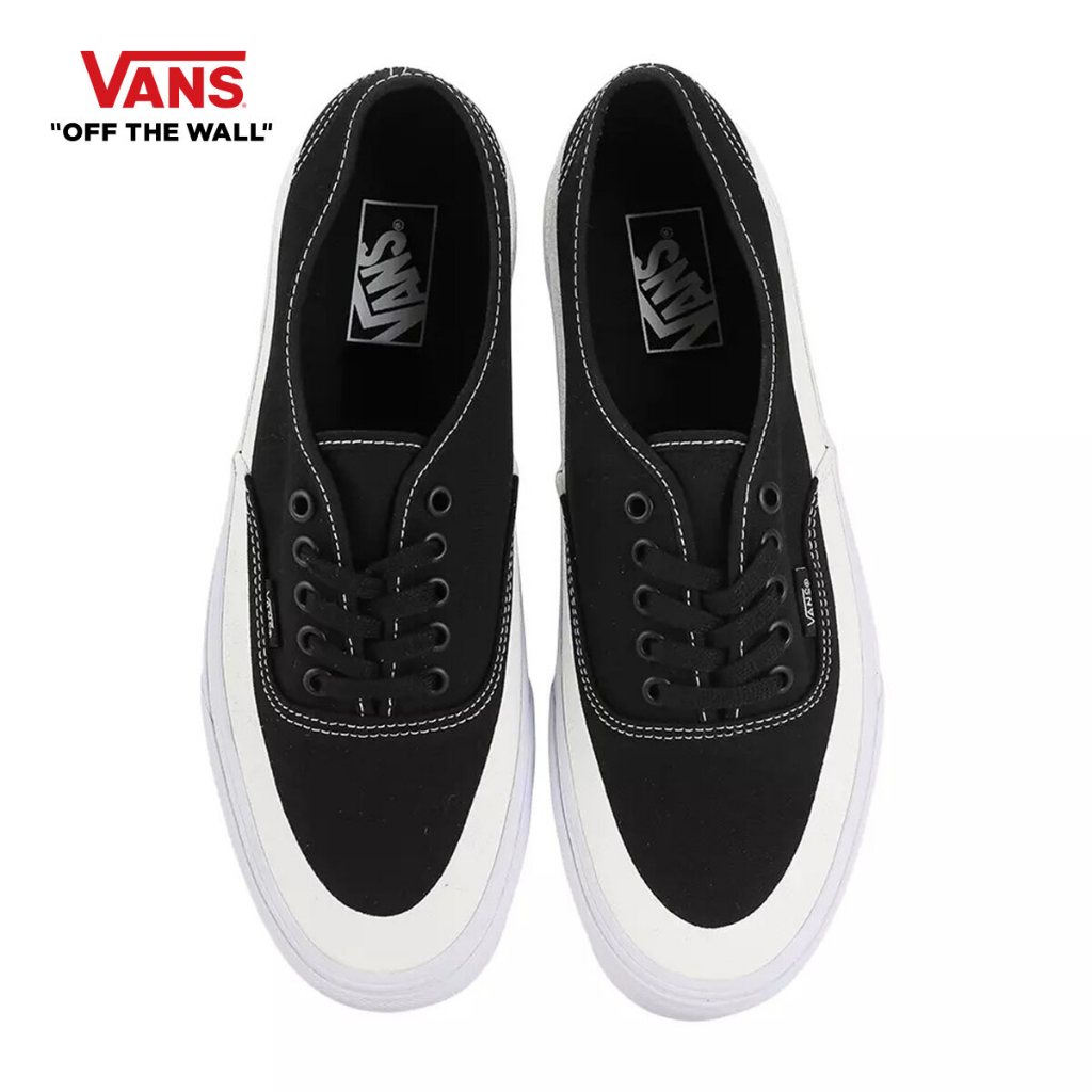 VANS AUTHENTIC - SOLE DIP BLACK/WHITE รองเท้า รองเท้าผ้าใบ ผู้ชาย ผู้หญิง