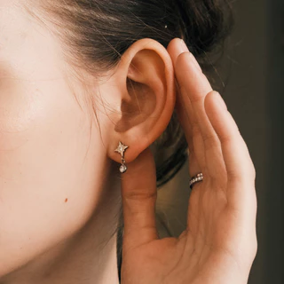 Bemet Northern star stud ต่างหูดาวสแตนเลส สตีล
