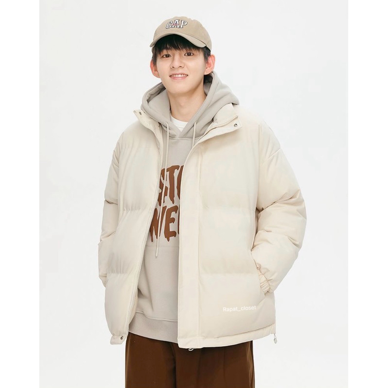 ⛷️Basic Puffer ⛷️ 007พร้อมส่ง เสื้อกันหนาว เสื้อโค้ทผู้ชาย