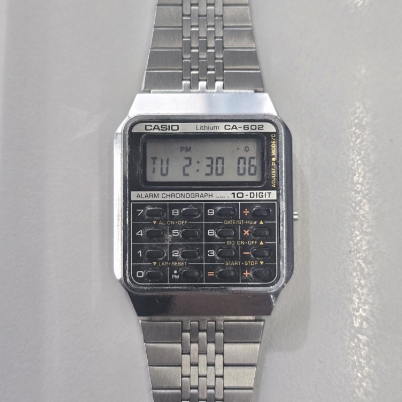 *นาฬิกาสะสม*ใช้งานได้*ยุค80's* casio CA-602 Module481 หายาก งานสะสม