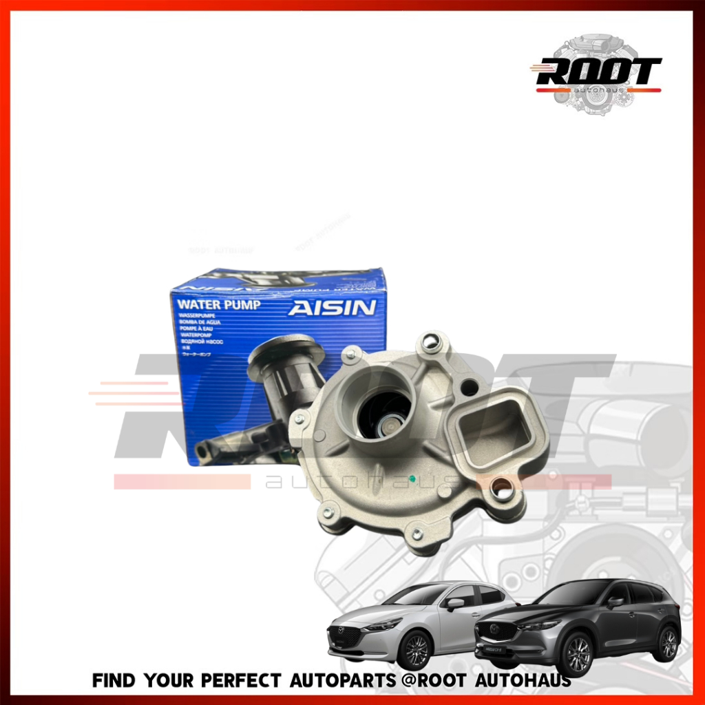 AISIN ปั๊มน้ำ MAZDA 2 SKY ปี 14-20 เครื่อง 1.3 / CX-3 / CX-5 เครื่อง 2.0-2.5 เบนซิล เบอร์ WPZ-610V